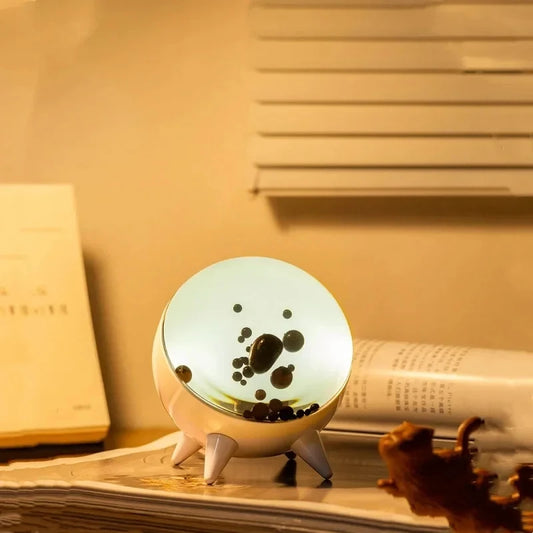 Ferrofluid Music Rhythm Lamp Magnetic Fluid Pickup Desktop Speakers Companion Visual Display Lamp Dancing Magnet Liquid Toy Gift