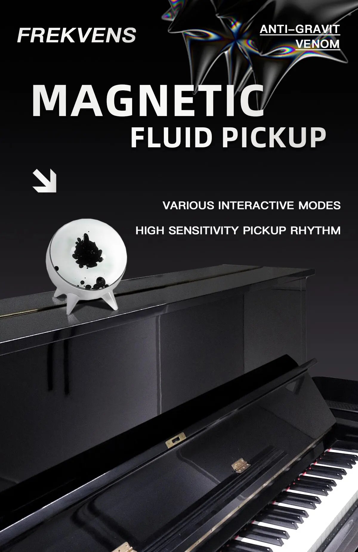 Magnetic Fluid Pickup Venom Music Rhythm Play and Creative Gifts Light Companion Music Visualization Desktop Trendy